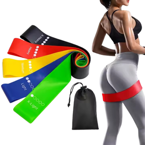 Bandas de Piernas Mini Bands Glúteos Set 4 tensiones