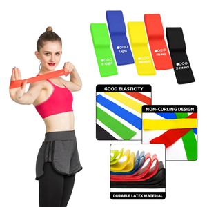 Bandas de Piernas Mini Bands Glúteos Set 4 tensiones