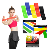 Bandas de Piernas Mini Bands Glúteos Set 4 tensiones
