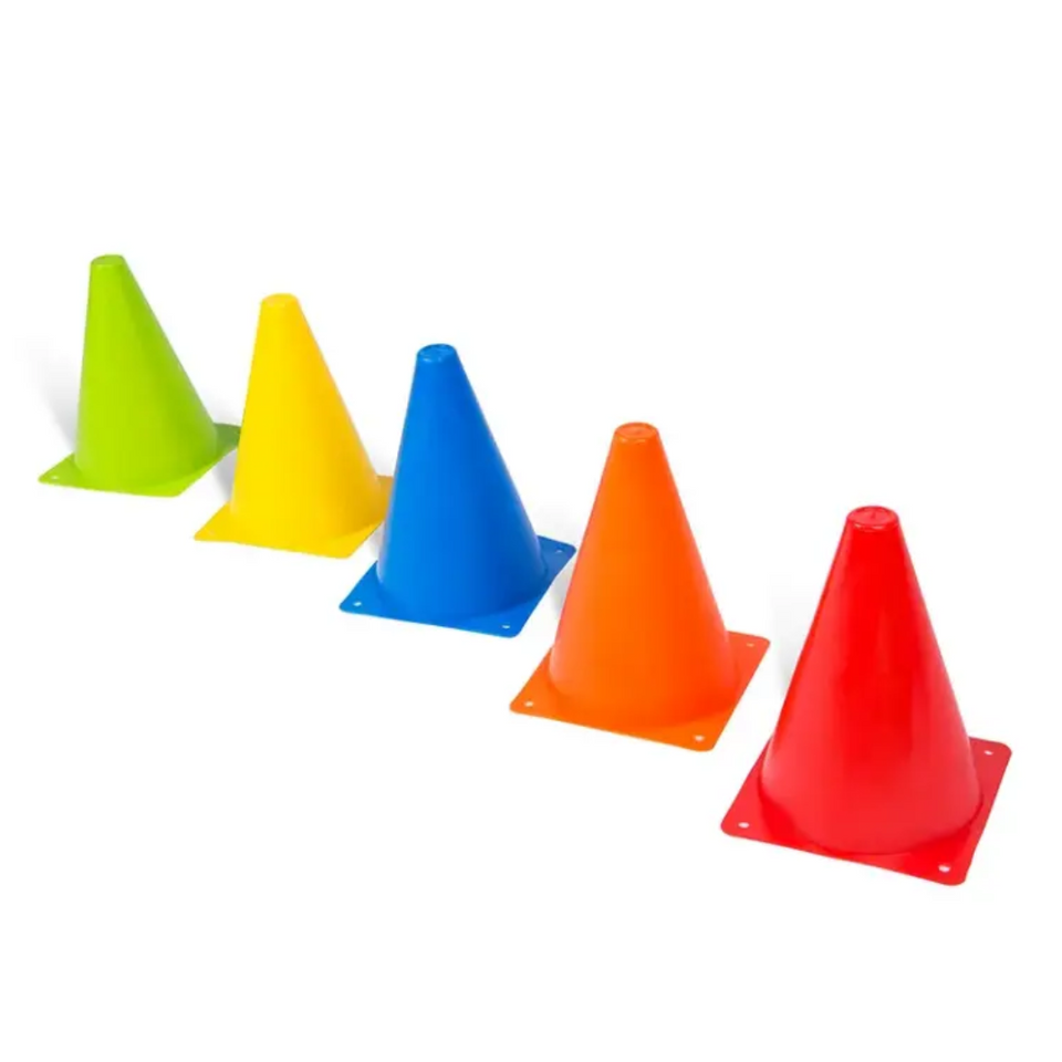 Docena de conos de colores (25 cm)