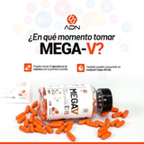 Mega V multivitamínico de 30 capsulas