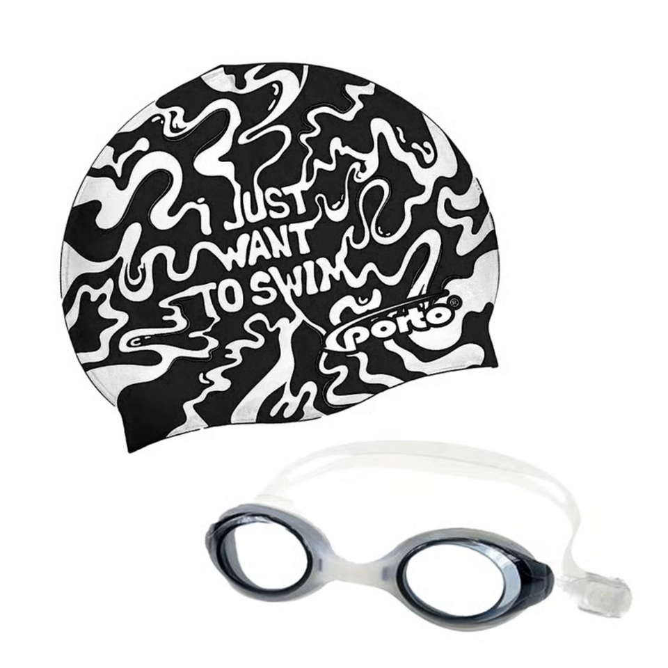 Pack de gorro y lentes de natación Porto