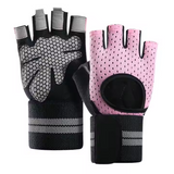 Guantes con muñequera para pesas