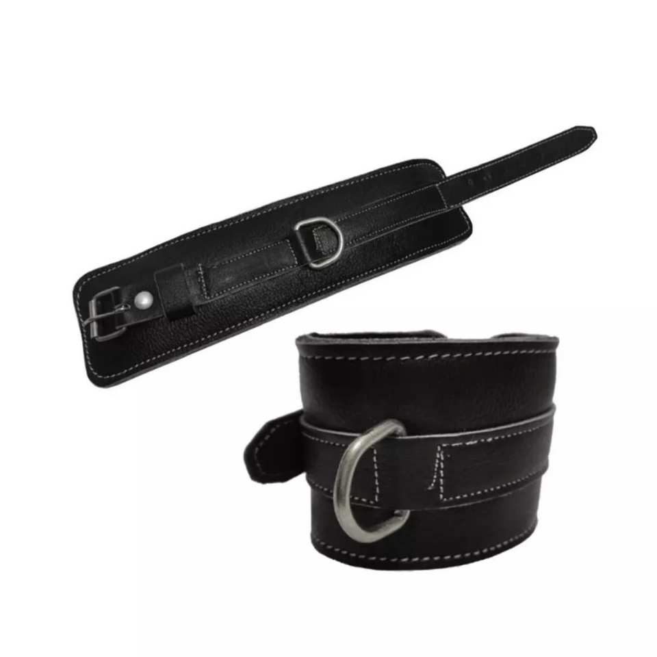 Tobillera de cuero para polea