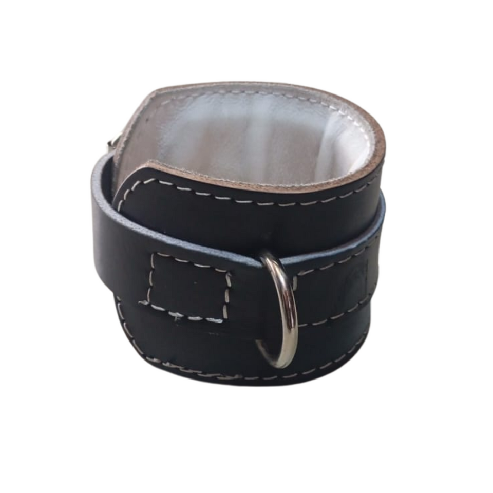 Tobillera de cuero para polea