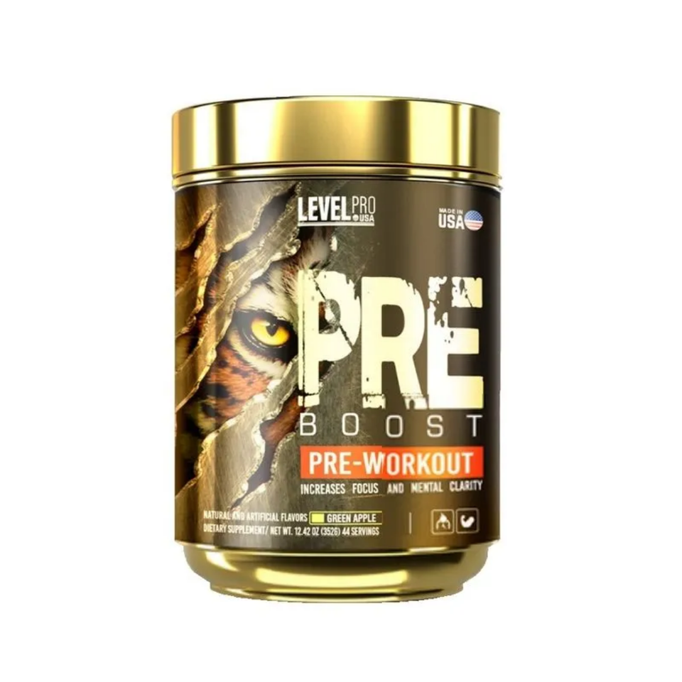 Pre Workout Level Pro 352g Energizante Gym Alto Rendimiento 2 Sabores