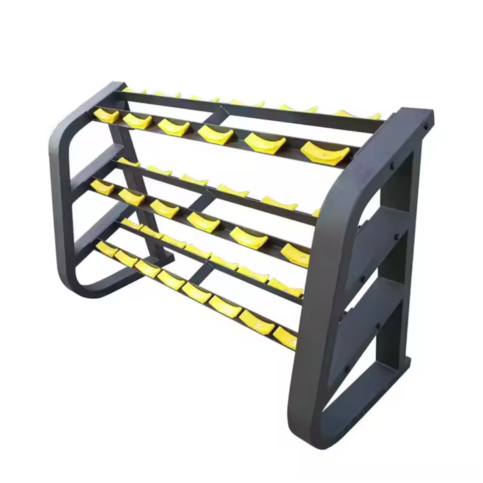Rack de mancuerna de 3 niveles