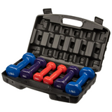 Set de mancuerna vinil (6 kilos)