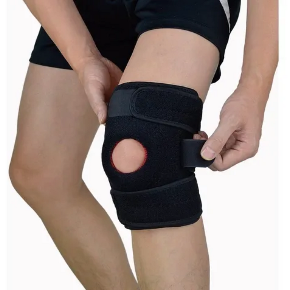 Rodillera con pega pega