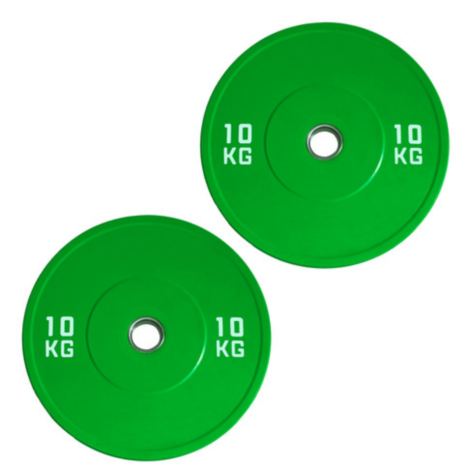 Par de disco bumpers color (10 kilos)