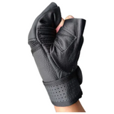 Guantes con muñequera para pesas de cuero