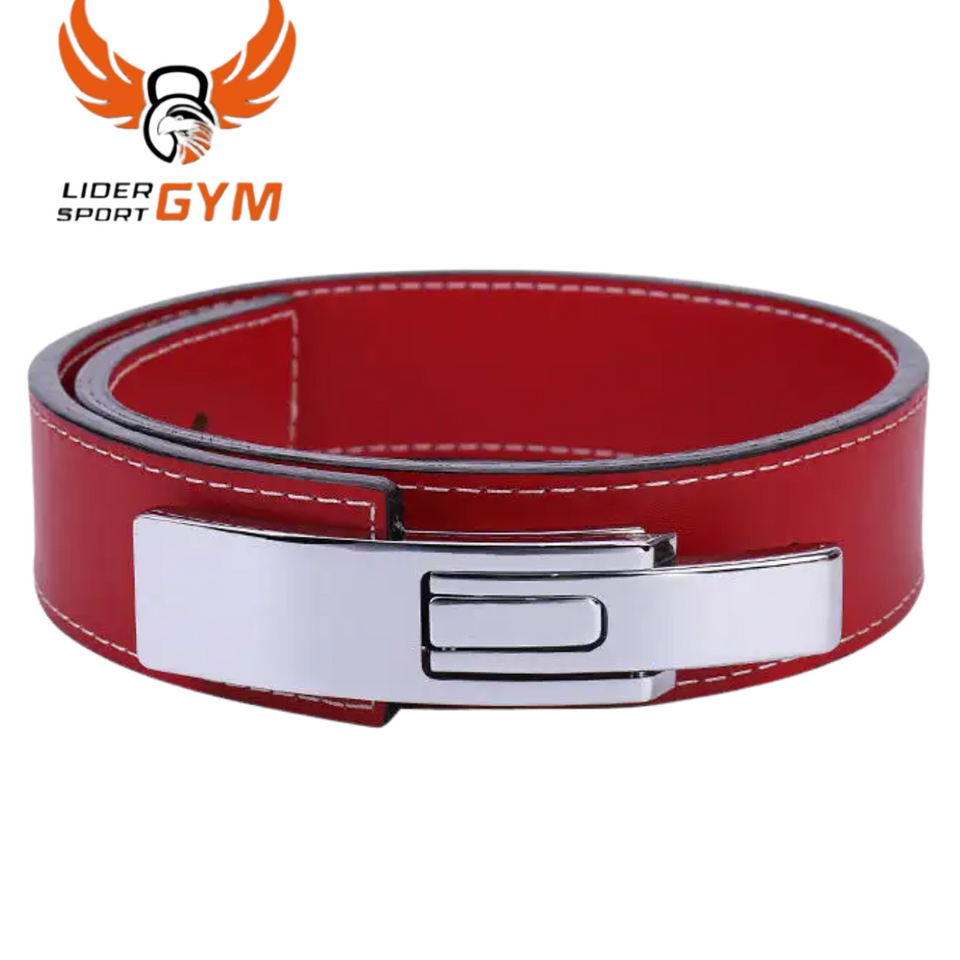 Cinturón Powerlifting Con Palanca Cuero (talla M)