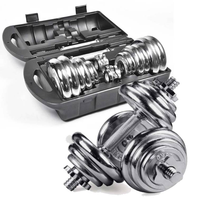 Set de Mancuerna cromada 20kg