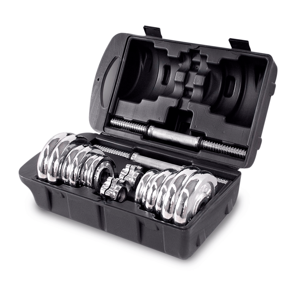 Set de Mancuerna cromada 20kg