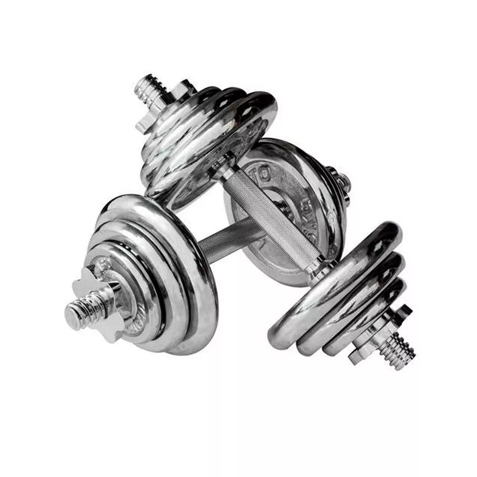 Set de Mancuerna cromada 20kg